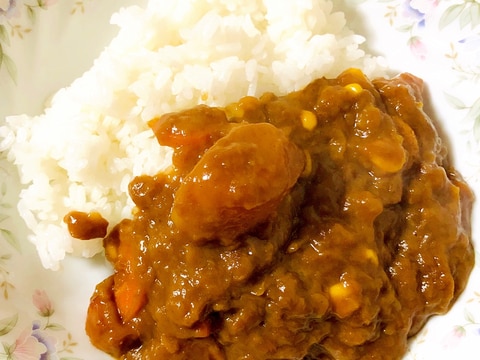 業務スーパーのオニオンソテーでカレー